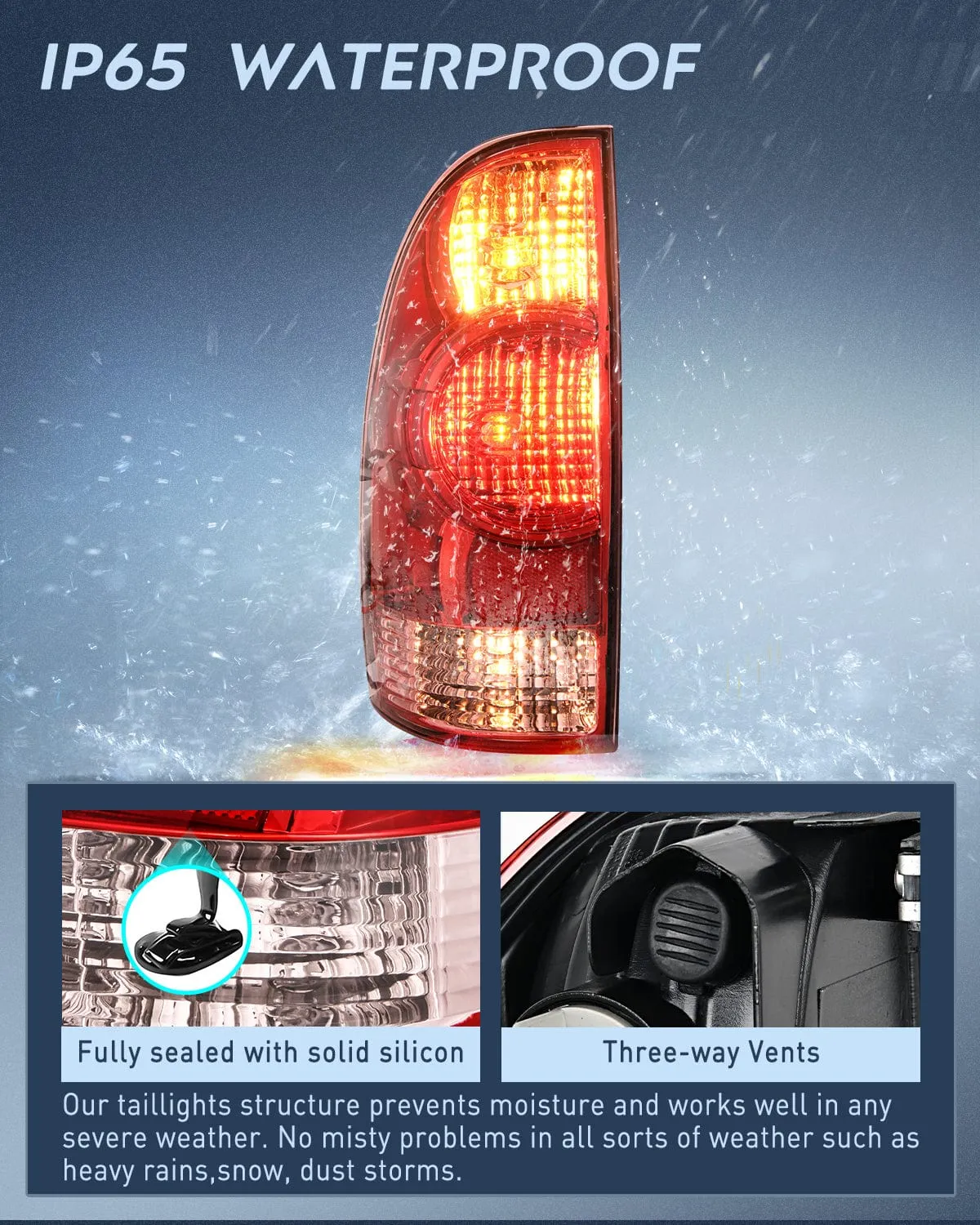 2005-20015 Toyota Tacoma Taillight Assembly Rear Lamp Replacement OE Style Driver Side
