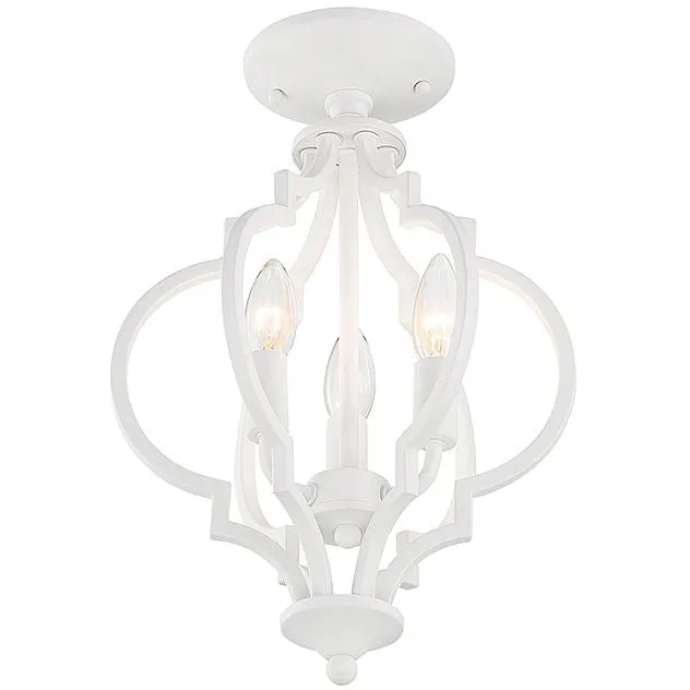 3-Light Convertible Semi Flush / Pendant