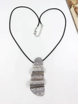 Abstract Wave Pendant Necklace (Only 1 Left!)