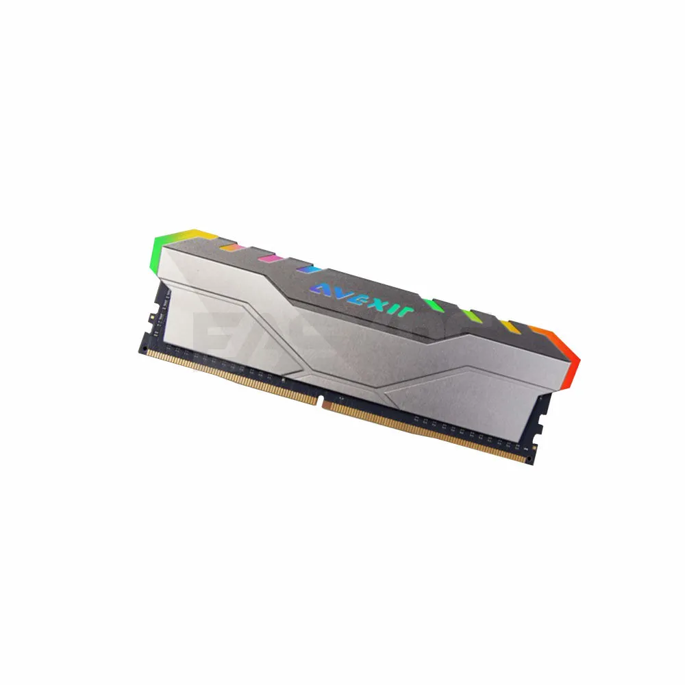 Avexir Core 2 8gb 1x8 3200mhz Ddr4 1c2a RGB Memory Light Gray