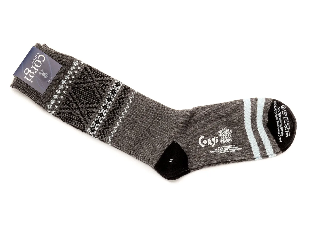 Cashmere Cotton Socks Grey