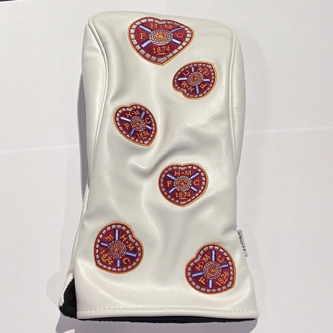 Driver Headcover White Multi Crest