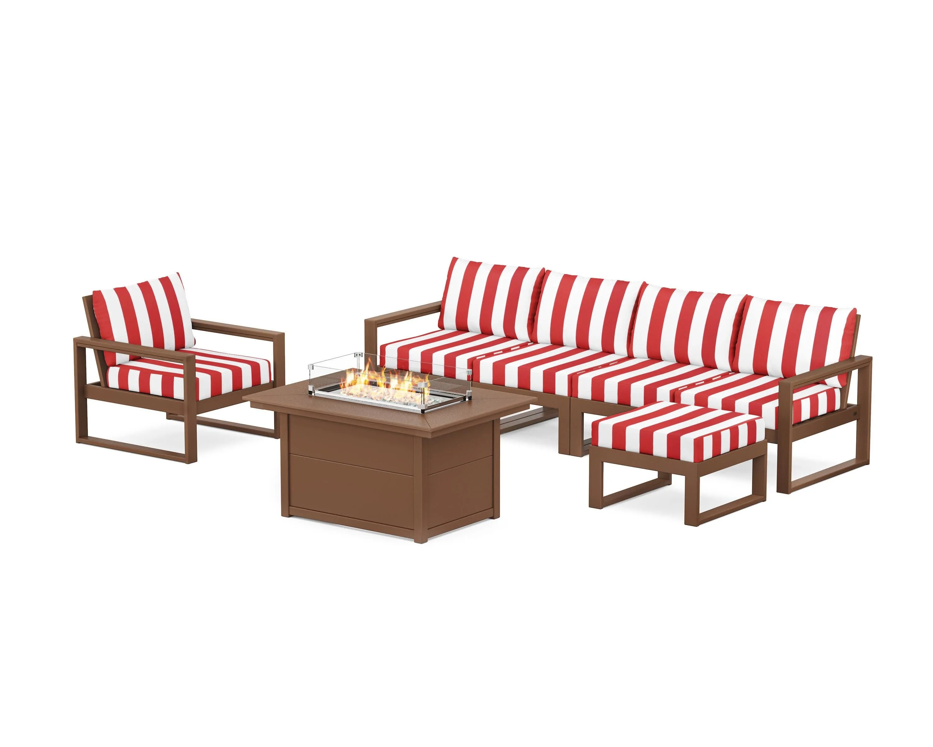 EDGE Sectional Lounge and Fire Pit Set