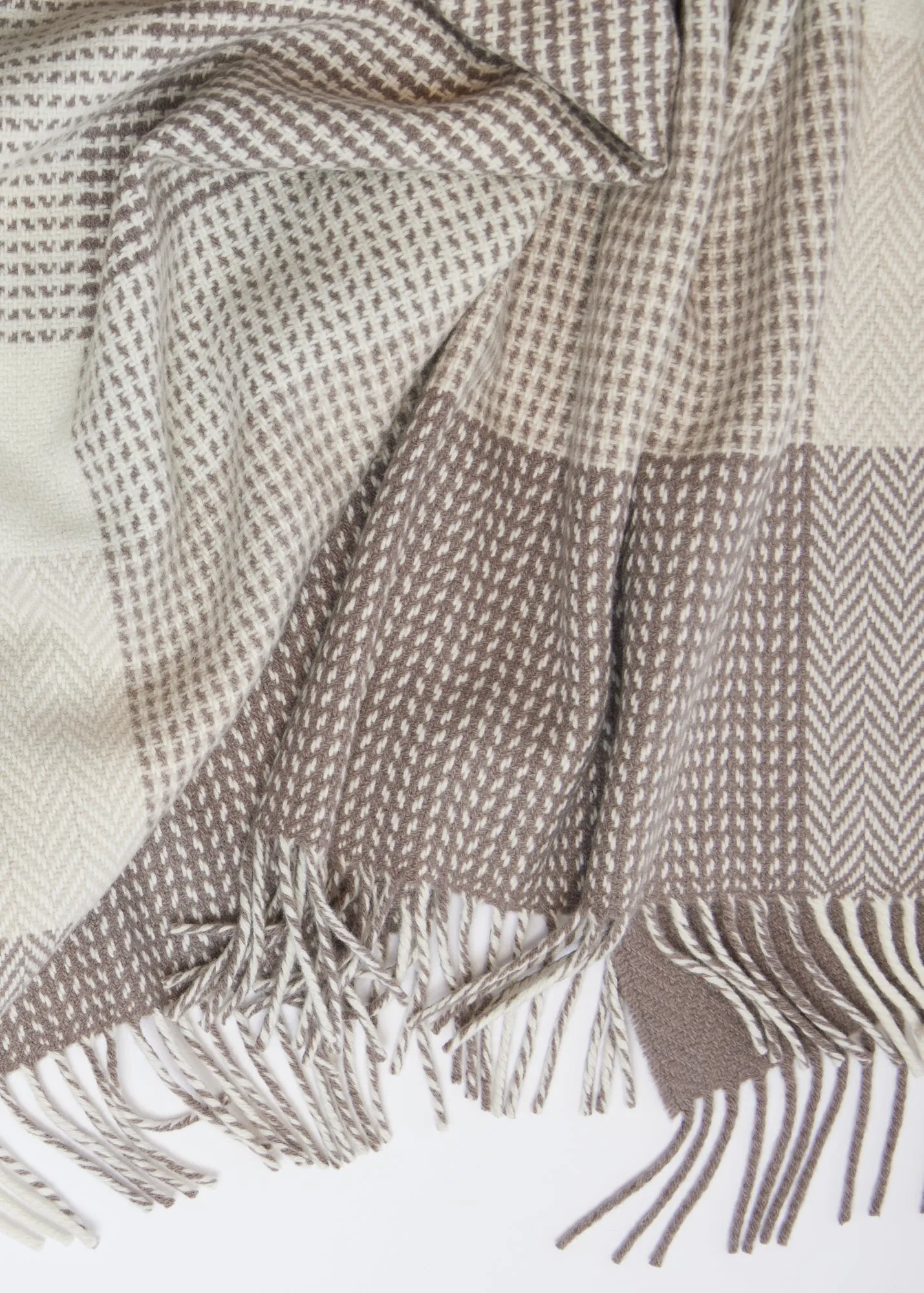 Foxford Dún Briste Cashmere and Lambswool Throw