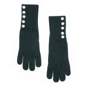 GLOVES WITH CRYSTAL BUTTONS