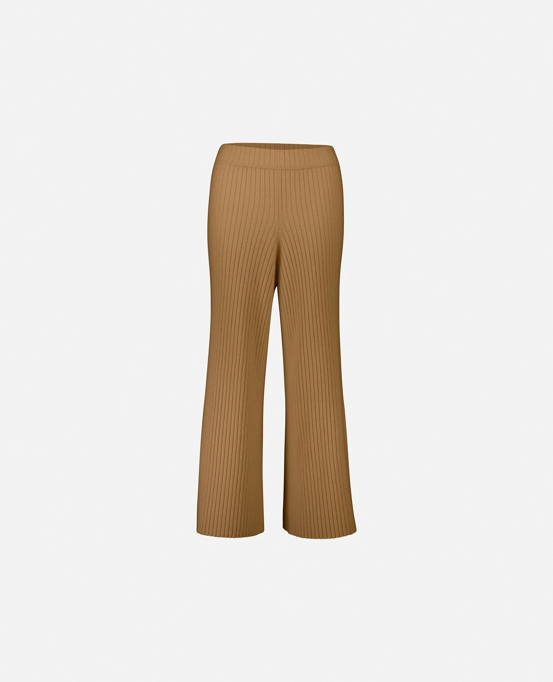 Hose aus Cashmere in Beige