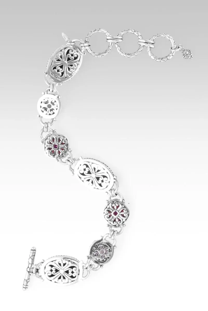 Journey to Wholeness Bracelet II™ in Pink Purple Abalone & Quartz Triplet