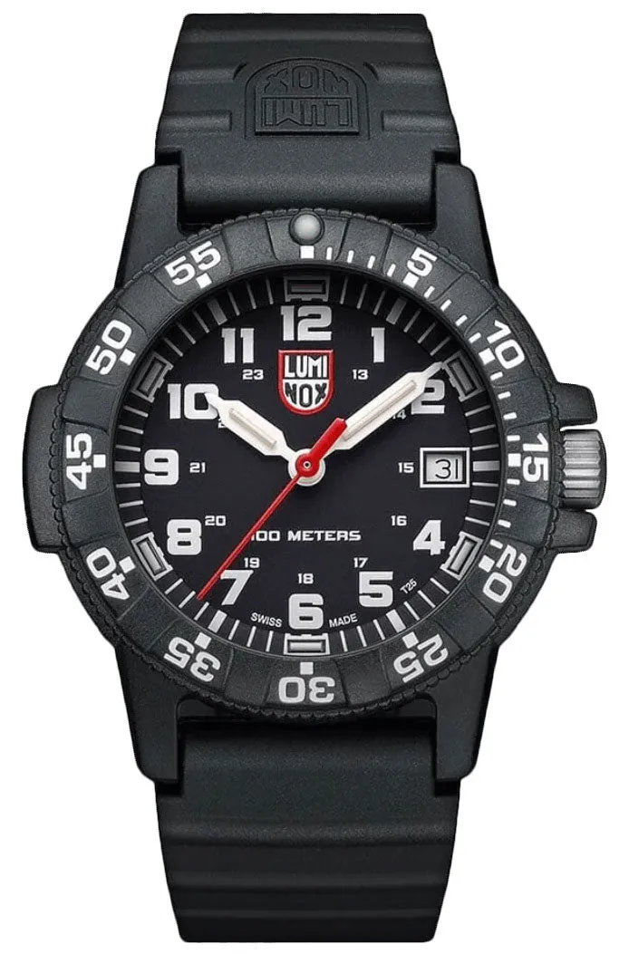 Luminox Leatherback SEA Turtle CARBONOX Black Rubber Strap Date Quartz Mens Watch XS.0301.L