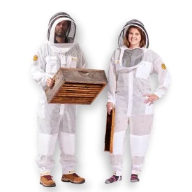 Sting Stopper Professional Ventilated Beekeeping Suit - Beekeeper White