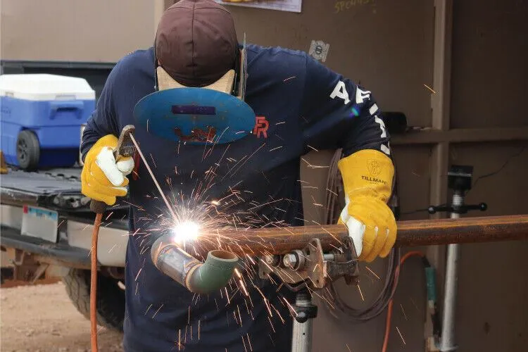 Tillman 50XL Premium Top Grain and Split Cowhide Welding Gloves MIG XLarge